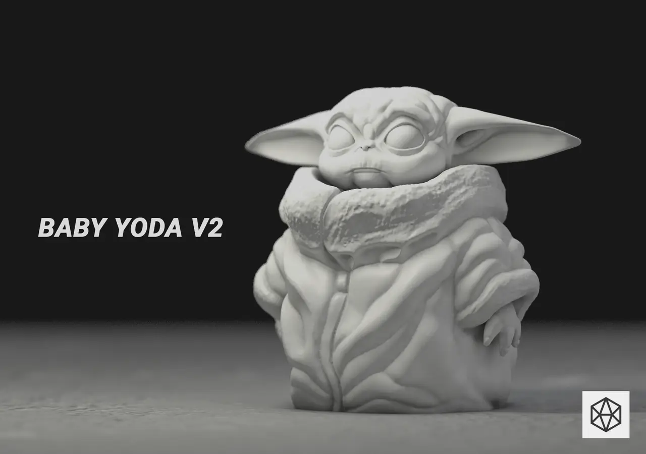 Baby Yoda — modelo 3D