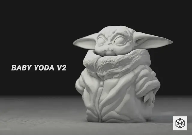 Baby Yoda — modelo 3D