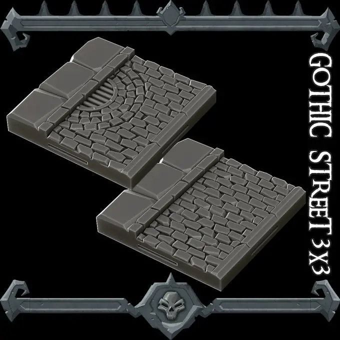 Gothic City: Streets Sample — modelo 3D