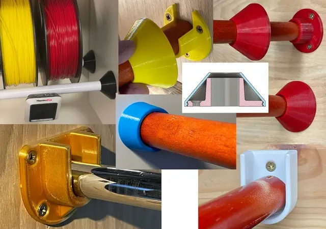 Rail End Socket (5 types, 10 sizes) — modelo 3D