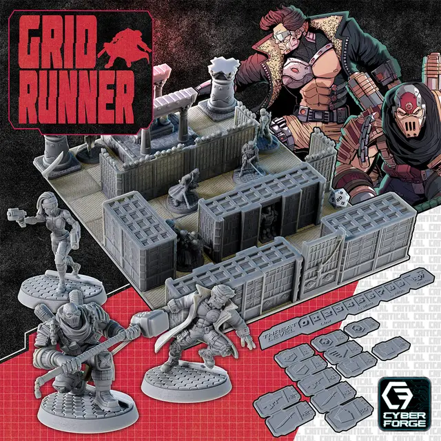GridRunner #1 - Solo Adventure Game - Abduction - Free Dragon Cyberpunk Warhammer — modelo 3D