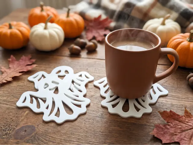 Spooky Ghost Coaster & Halloween Decoration — modelo 3D