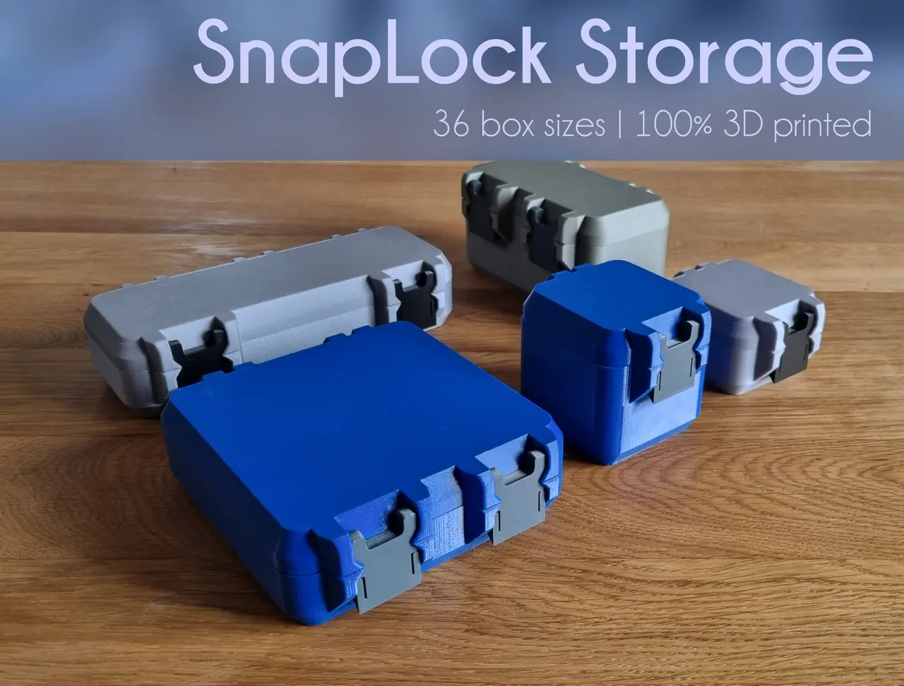 SnapLock Storage Boxes — modelo 3D