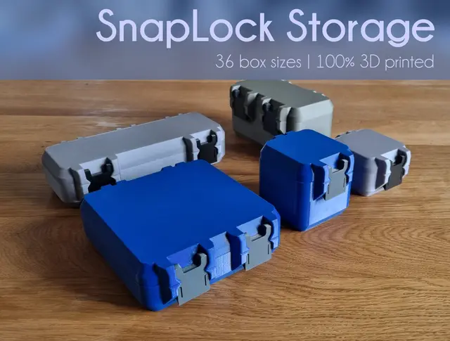 SnapLock Storage Boxes — modelo 3D