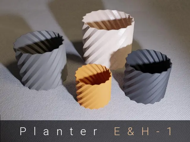 Planter / Pot / Vase - Four Sizes — modelo 3D