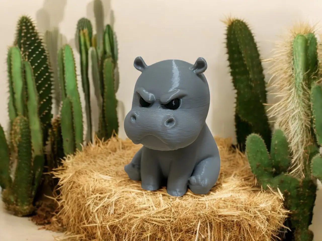 Angry Little Hippo — modelo 3D