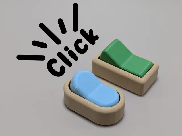 Rocker Fidget Switch — modelo 3D