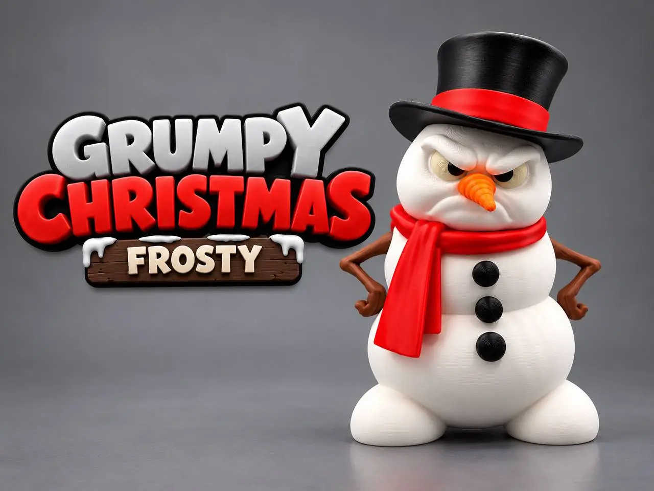 Grumpy Frosty — modelo 3D