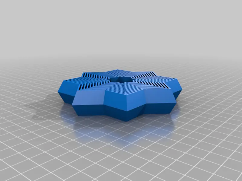 Fractal Fidget Star — modelo 3D