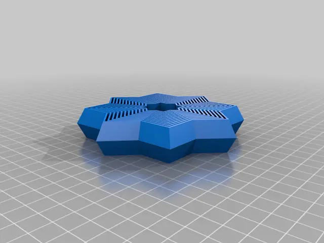 Fractal Fidget Star — modelo 3D