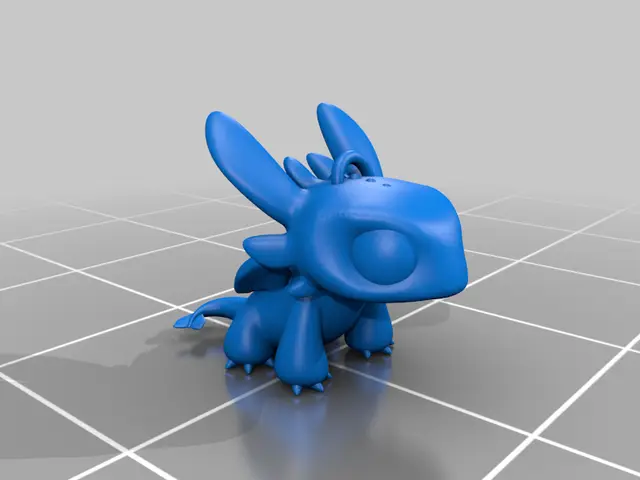 Toothless - Cute figurine and keychain — modelo 3D