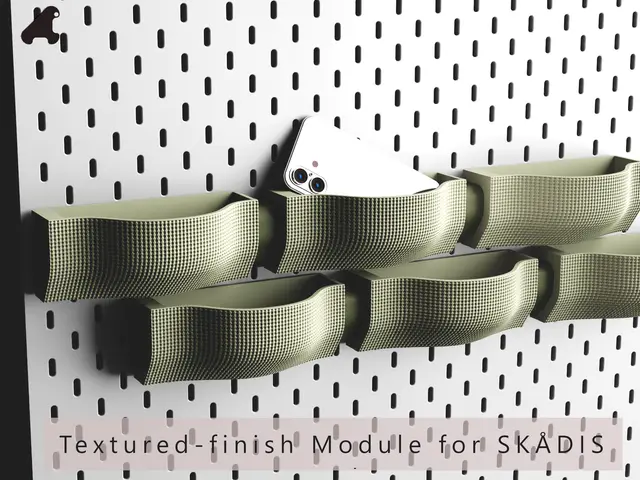 Textured-finish module for SKÅDIS panels (no support) — modelo 3D