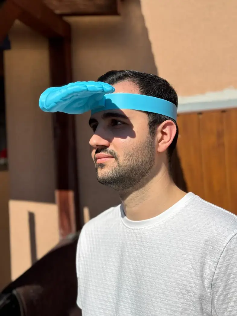 The Lazy Hand Hat - Funny Sun Shade — modelo 3D