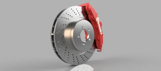 Brembo brake disk and caliper - CHECK NEW DESIGN IN DESCRIPTION — modelo 3D