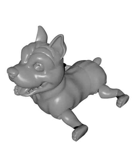 Cute Flexi American Bully — modelo 3D