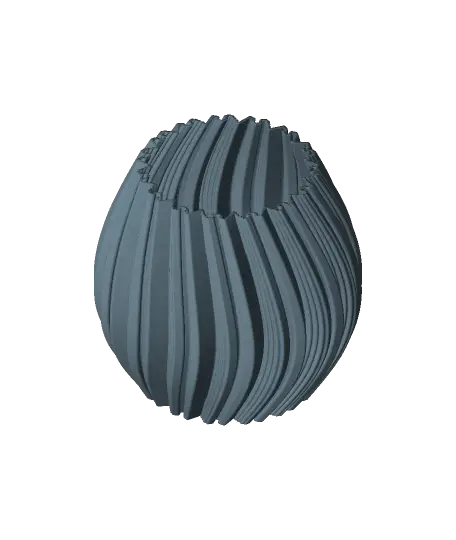 Round Planter Abstract | Vase Mode | Shelled | Slimprint — modelo 3D