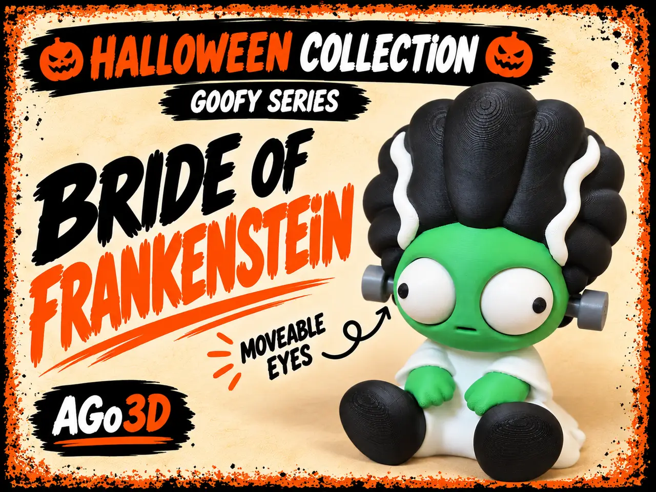 Goofy series– Bride of Frankenstein Movable NO AMS — modelo 3D