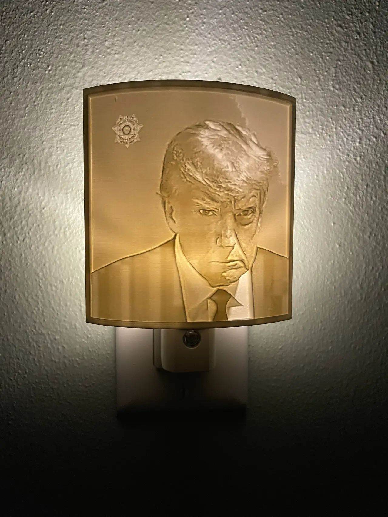 Trump Mugshot Nightlight — modelo 3D