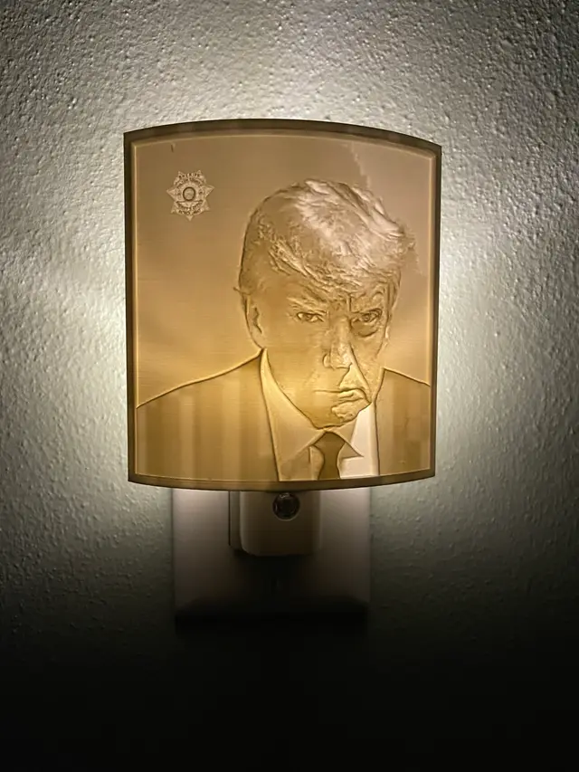 Trump Mugshot Nightlight — modelo 3D