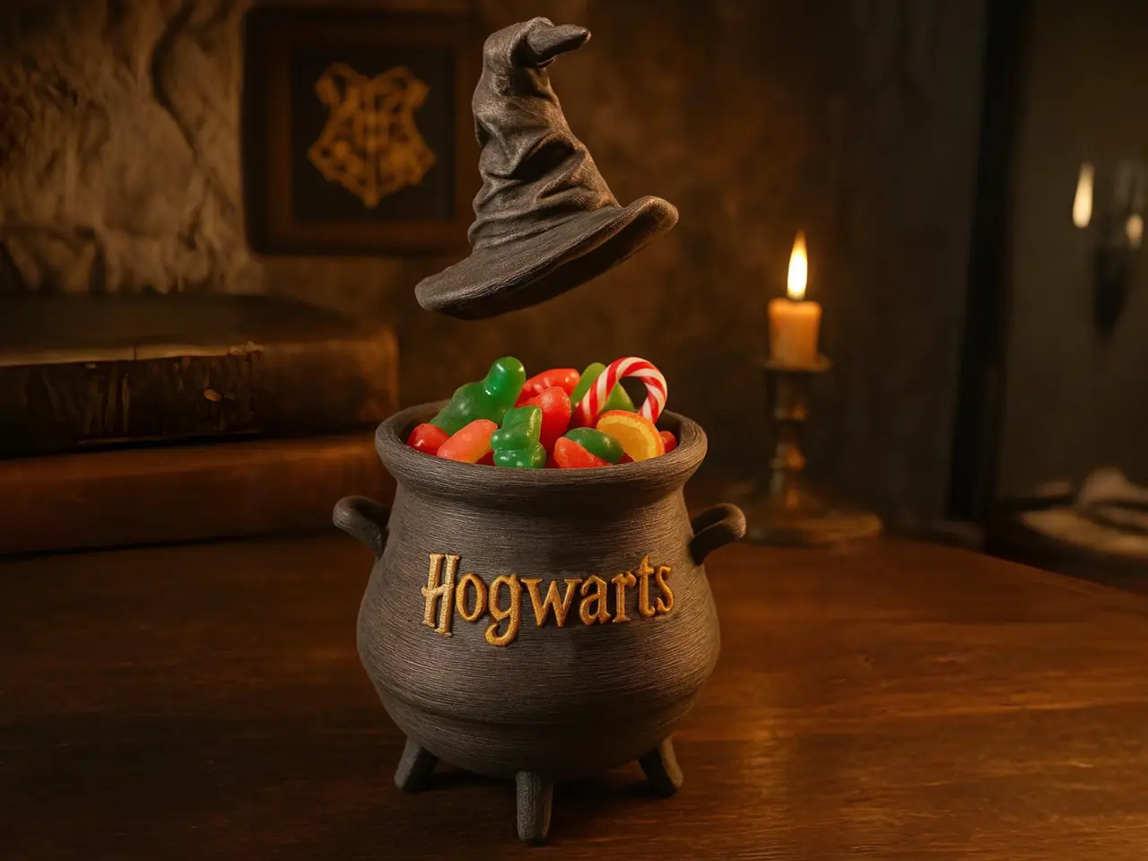 Caldero caramelos Hogwarts — modelo 3D