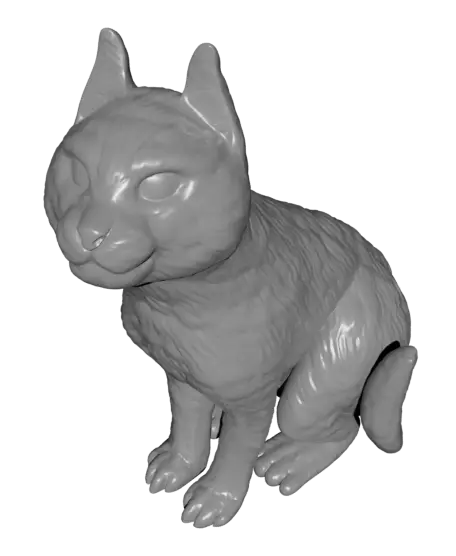 Witch Cat Halloween Figurine with Removable Hat — modelo 3D
