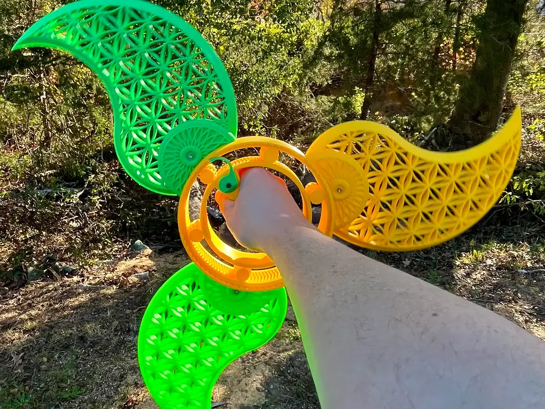 Planetary Spin Blades: XL Ratchet Gear Fidget — modelo 3D