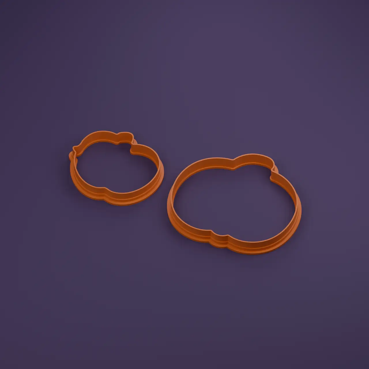 Pumpkin Outline Cookie Cutter — modelo 3D