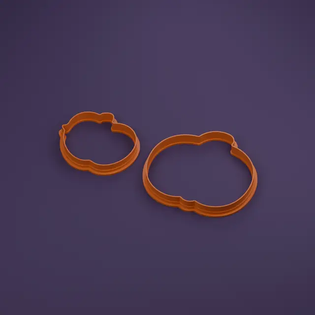 Pumpkin Outline Cookie Cutter — modelo 3D
