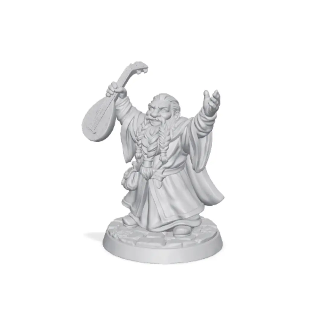 1000+ Minis, Free Kickstarter Sample, Dwarven Jubilation Miniature — modelo 3D