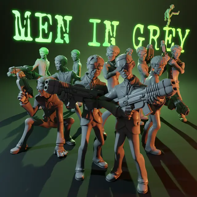 Men In Grey! — modelo 3D