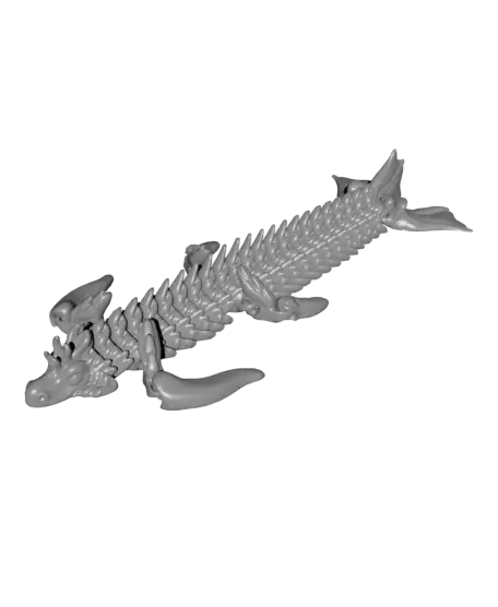 Sea Dragon - Articulated - Print in Place - Flexi - No Support — modelo 3D