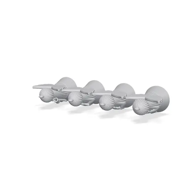 Pastel Angel Christmas Ornaments Set of 4 — modelo 3D