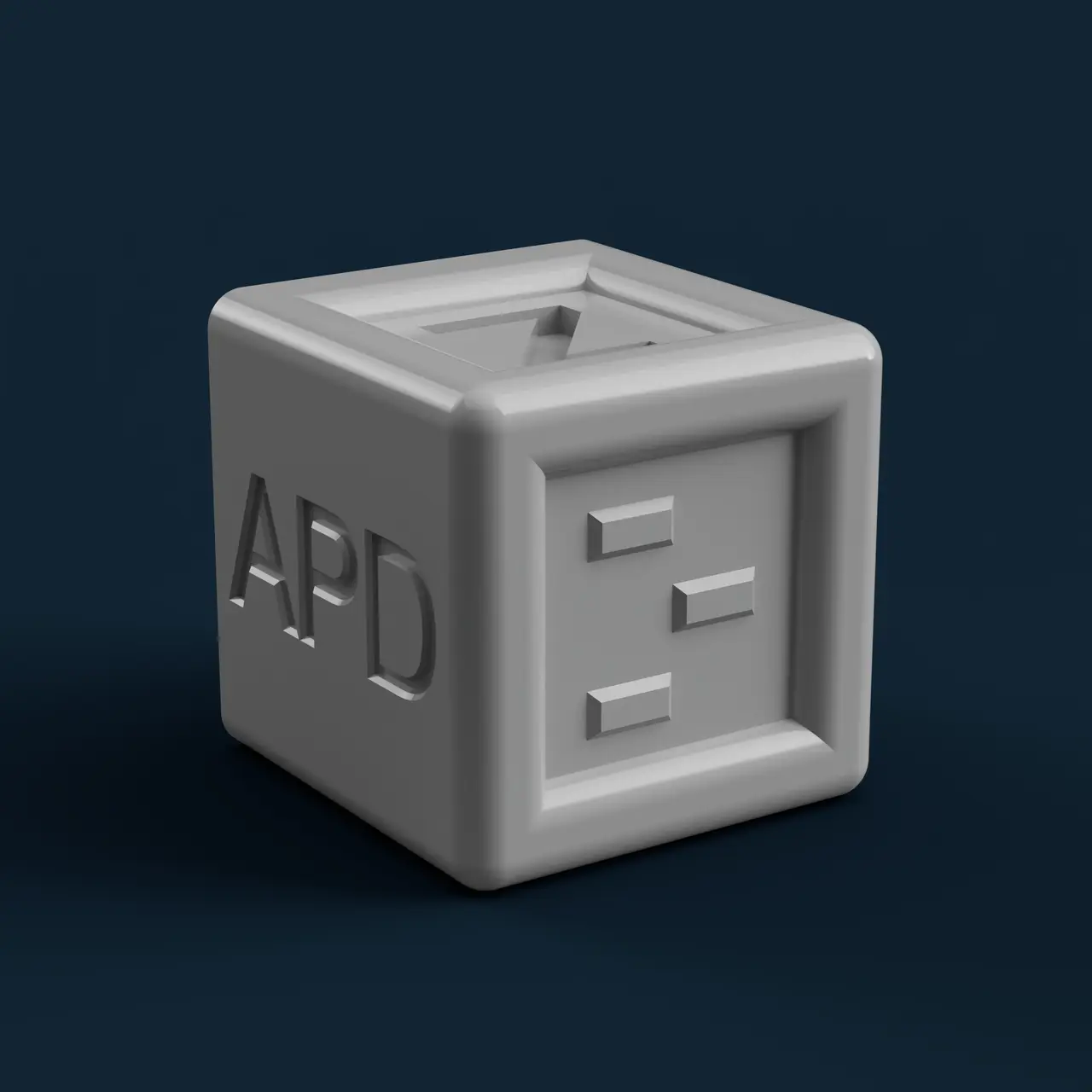 APD TEST CUBE — modelo 3D