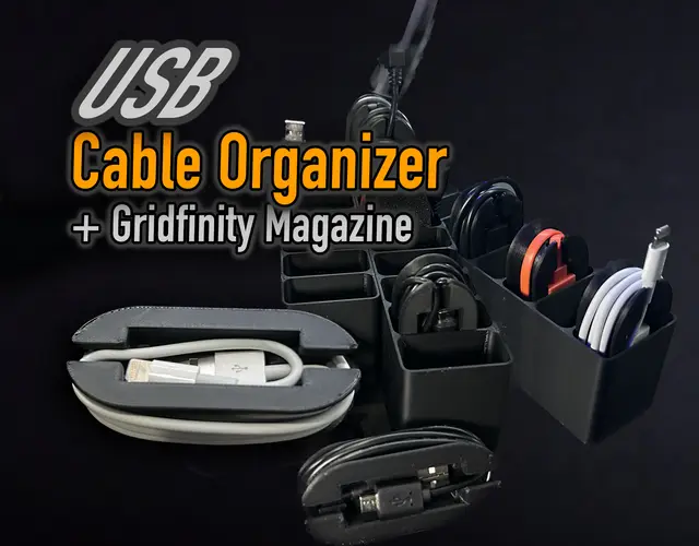 USB Cable Storage Organizers — modelo 3D