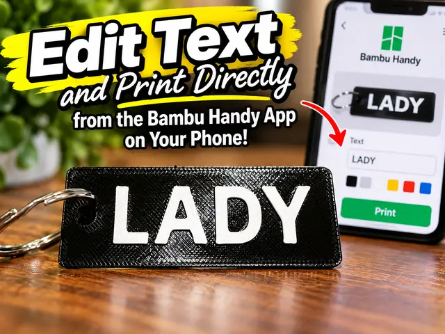 Name Keychain Generator from Bambu Handy App — modelo 3D