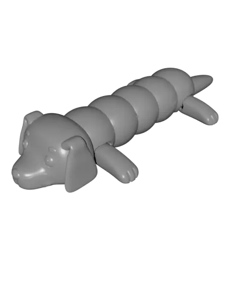 Articulated Sausage Dog – Dachsund Toy Figurine — modelo 3D