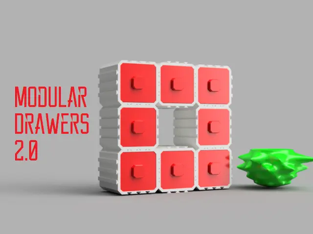 Modular Drawers 2.0 — modelo 3D