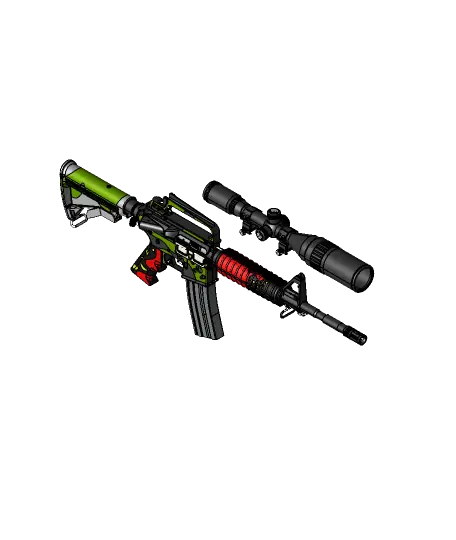 M4 Carbine — modelo 3D