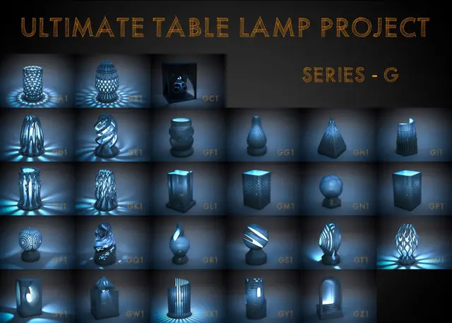 Ultimate Table Lamp Project - Mood Light - Series G — modelo 3D