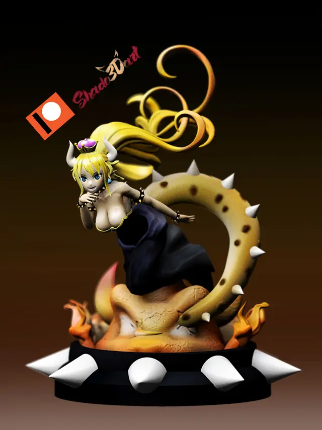 Mario , Bowsette — modelo 3D