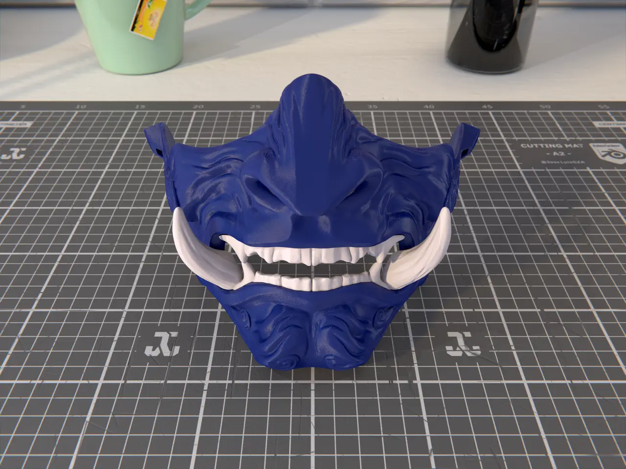 Oni Mask (Samurai Mask) #2 — modelo 3D
