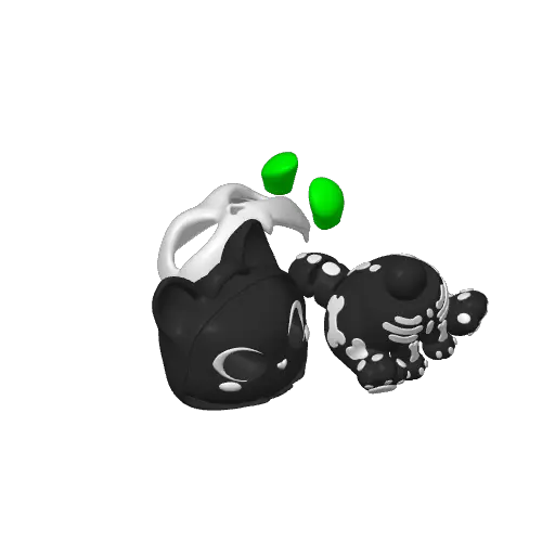 3DL SkeleCat Keychain — modelo 3D