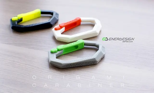 Origami Carabiner by ddf3d.com — modelo 3D