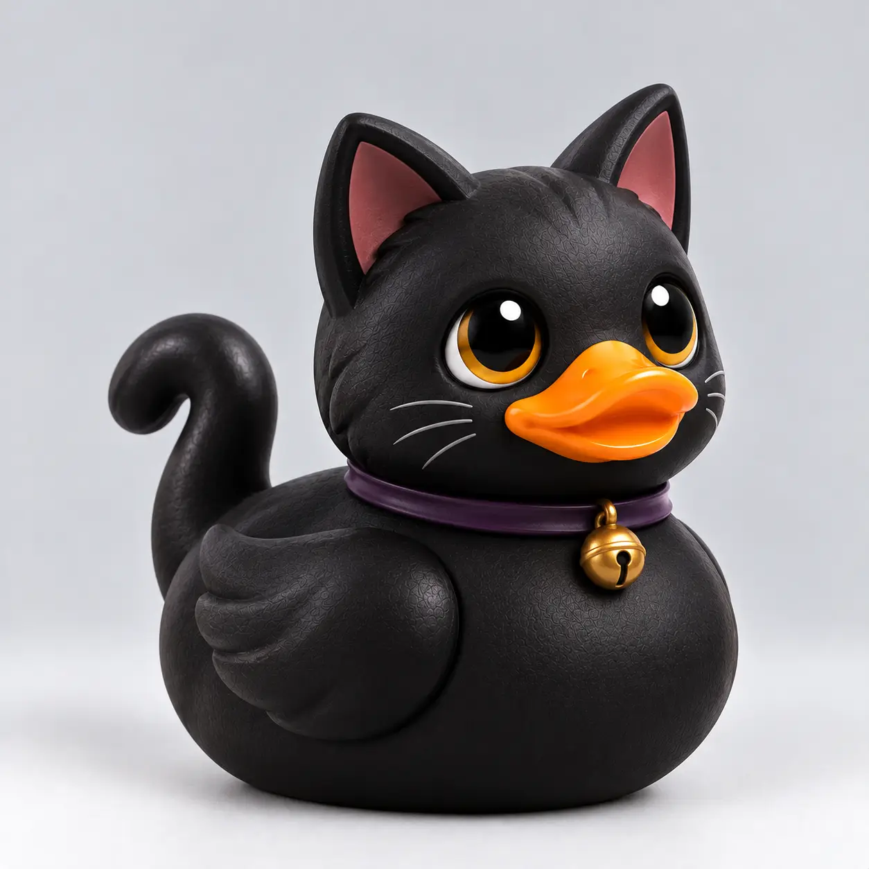 Black Cat Halloween Duck — modelo 3D