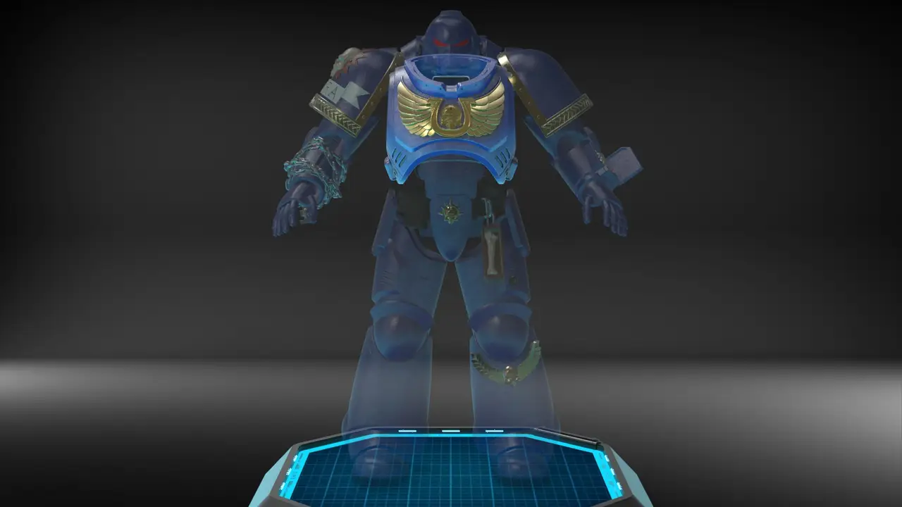 Space Marine Armor Set - Free Sample — modelo 3D