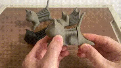 弹簧猫 — modelo 3D