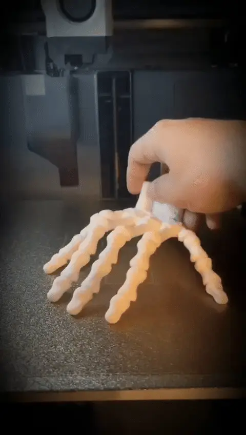 Articulated Skeleton Hand(Print in place) — modelo 3D