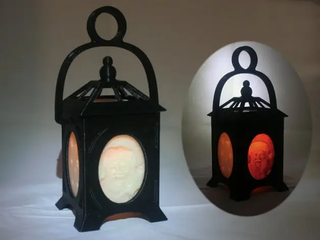 LED Holiday Litho-Lantern — modelo 3D