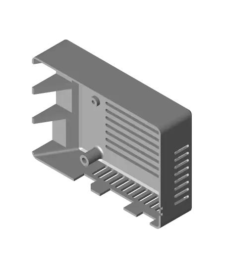 Fabric-Mount Raspberry Pi 3B+ and Codec Zero Enclosure — modelo 3D
