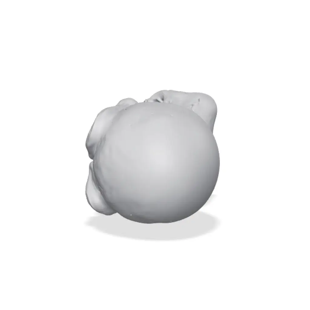 Cartoon Skull Headphone Holder - Whimsical Desk De — modelo 3D